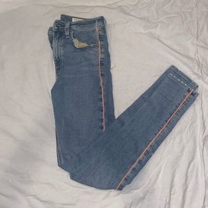 Rag & Bone Pink Striped Jeans